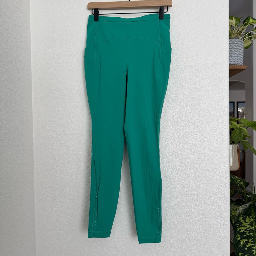 Lululemon Fast and Free High-Rise Tight 25" Teal